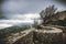 Venus Castle in Erice town on mountain Castello di Venere. Sicily, Italy