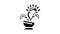 venus flytrap glyph icon animation