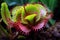 venus flytraps colorful leaves emphasizing its trap mechanism