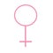 Venus icon. Symbol womans in doodle style. Women`s Health Day. Venus. Animation