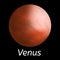 Venus planet icon, realistic style