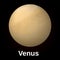 Venus planet icon, realistic style