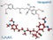 Verapamil molecule. It is calcium channel blocker used in treatment of high blood pressure, heart arrhythmias, angina. Structural