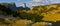 Vercors High Plateaus and Mont Aiguille in Autumn at Sunset. Isere, Alps, France