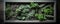 A verdant garden of herbs and foliage confined in a wooden frame.. AI generation