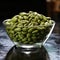 Verdant Symphony: AI-Crafted Elegance of Green-Colored Coffee Beans