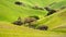 Verdant valley in the mountains on south San Francisco bay area, San Jose, California