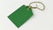 Verde Vogue: Realistic Green Clothing Tag Mockups