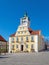 Verden/Lower Saxony/Germany - 2020/04/04: Town hall of city Verden at river Aller, Germany