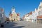 Verden/Lower Saxony/Germany - 2020/04/04: Town hall of city Verden at river Aller, Germany