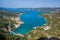 Verdon canyon with St. Croix Lake in Provence, France