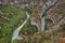 Verdon Gorge, Provence-Alpes-Cote d`Azur, France: meander of the river on the border between the municipalities of Rougon, La