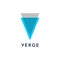 Verge cryptocurrency logo, isolated on white background