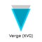 Verge XVG. Vector illustration crypto coin icon