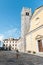 Verical shot of an old Church in Motovun, Croatia