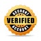 Verified account vector icon