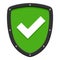 Verified Authorized Flat Shield on White