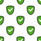 Verified Authorized Shield Seamless Pattern