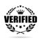 Verified laurel vector icon