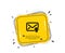 Verified Mail icon. Confirmed Message correspondence sign. Vector