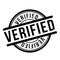 Verified rubber stamp