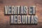 Veritas et aequitas wood