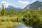 Vermillion Lakes in spring,Canadian Rockies,Canada