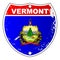 Vermont Flag Icons As Interstate Sign