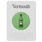 Vermouth alcohol sticker with bottle