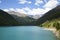 Vernagt barrier lake in South Tirol