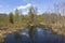 Vernal view of the hunting grounds of Russian North