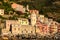 Vernazza Harbor front Church at Sunset