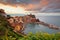 Vernazza, La Spezia, Liguria, Italy in Cinque Terre at Dus