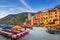 Vernazza town on the coast of Ligurian Sea