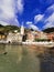 Vernazza, wide angle view on the the Italian Riviera, Cinque Terre National Park