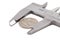 Vernier calipers with coin