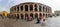 Verona amphitheatre. Roman Arena in Verona, Italy - Watercolor style