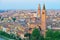 Verona. Image of Verona, Italy during summer sunrise. The famous