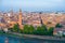 Verona. Image of Verona, Italy during summer sunrise. The famous tourist sight. Main observation deck