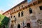 VERONA, ITALY - AUGUST 17, 2017: The house with Juliet`s balcony - Verona. Lots of tourists.