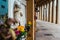 Verona, Italy - October 2, 2021: Religious sculptures inside an ancient cemetery