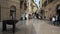 Verona, Italy. Views of the streets of the city center. People and tourists are walking along the streets. Touristic destination