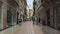 Verona, Italy. Views of the streets of the city center. People and tourists are walking along the streets. Touristic destination