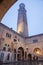 Verona -  The Lamberti tower at the morning dusk