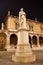 Verona - Piazza dei Signori and Dante Alighieri memorial.