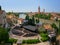 Verona. A view of the city from the side of the Roman Theater. Italy.