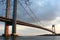 Verrazzano-Narrows Bridge at sunset in New York