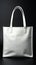 Versatile accessory solitary white tote bag, a blank slate for diverse styling expressions