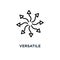 versatile icon. versatile concept symbol design, vector illustra