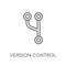 Version control linear icon. Modern outline Version control logo